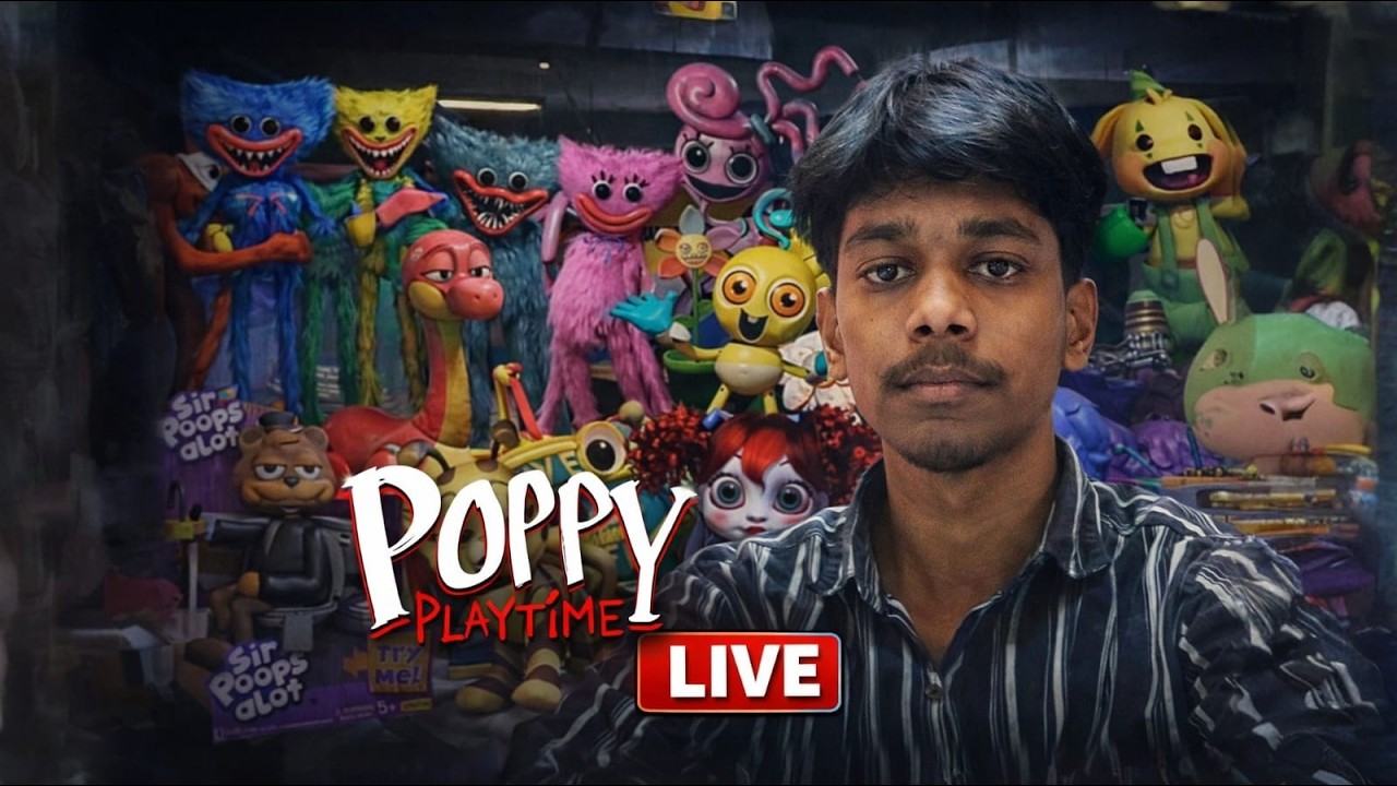 Poppy Playtime Live Stream 🔴 | Chapter Gameplay + Jump Scares | Hindi