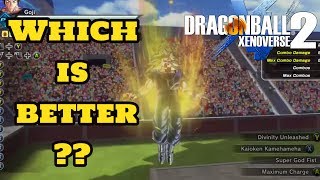 Xenoverse 2 SKILL TEST! Maximum Charge vs Divinity Unleashed