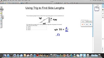 Using Trig to Find Side Lengths