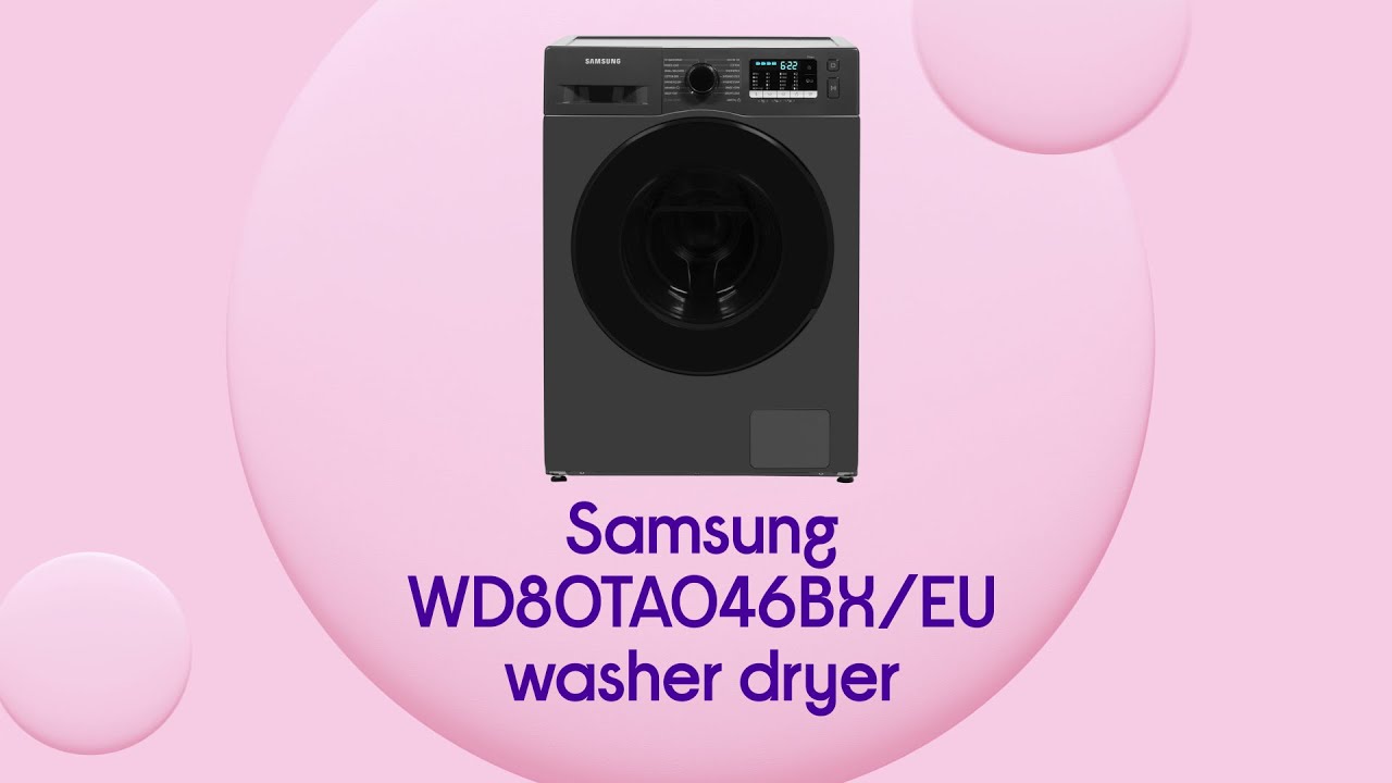 Samsung ecobubble WD80TA046BX/EU 8 kg Washer Dryer Graphite Product
