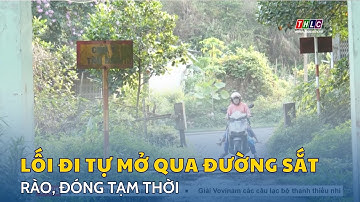 Thực hiện rào, đóng tạm thời các lối đi tự mở qua đường sắt | THLC