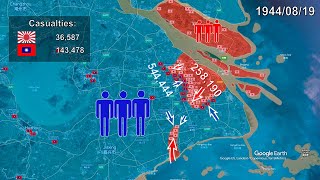 Battle of Shanghai in 1 minute using Google Earth