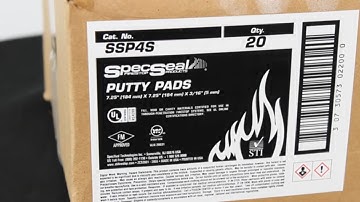 Specified Technologies SSP4S Firestop Putty Pad for single and multigang Electrical Boxes