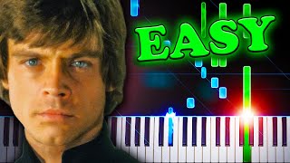 John Williams - The Force Theme (Star Wars) - EASY Piano Tutorial