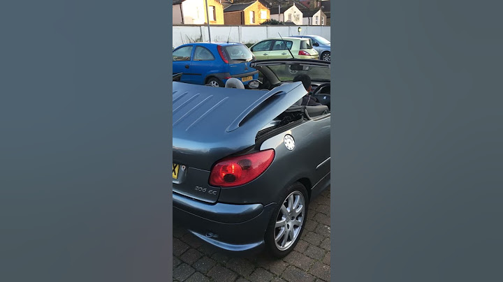 Peugeot 206 convertible demonstration