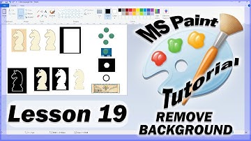 MS Paint Tutorials Lesson 19 How to Remove Background (Decoupage)