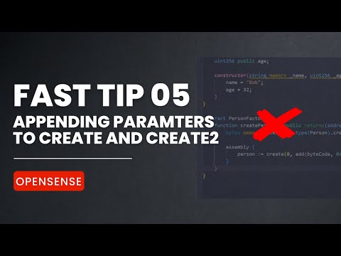 Fast Tip 05: Appending parameters with Create and Create2