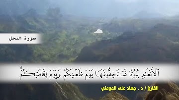 سورة النحل من ( ايه 75 ) الى ( ايه 89 )  بصوت القارئ د.جهاد المومني