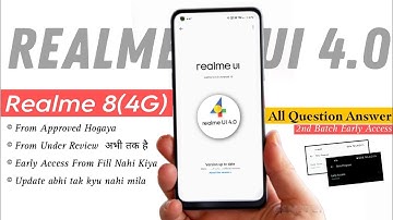 Realme 8(4G) Realme UI 4.0 Updated |From Approved Hogaya But Update Nahi Mila | Realme 8 Android 13
