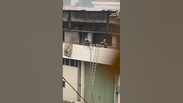 Hiện trường vụ cháy Nhà máy Bia Hà Nội Habeco