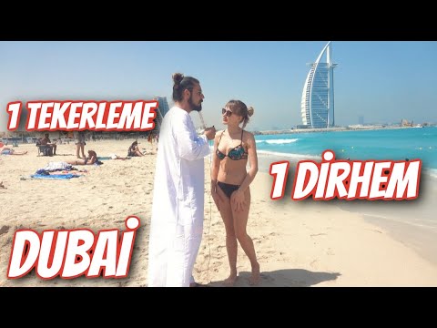 DUBAİ'DE SOKAKTA PARA DAĞITMAK ( DUBAİ SAHİLLERİ – BURJ EL ARAB )