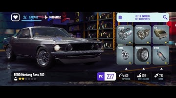 Need For Speed NO LIMITS GAMEPLAY Car Series THE BOSS AND THE GENERAL FORD MUSTANG BOSS 302_Chapter1
