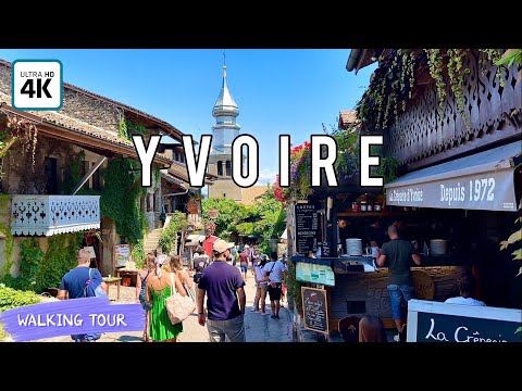 YVOIRE, FRANCE 🇫🇷, The Most beautiful Village Of France 4K,  #walkingtour #yvoire #france