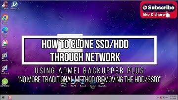 How To Clone SSD,HDD Through Network Using AOMEI Backupper Plus