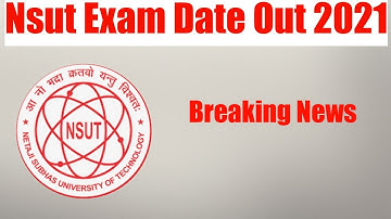 Nsut Non Teaching Exam Date Out 2021 | Nsut New Notification