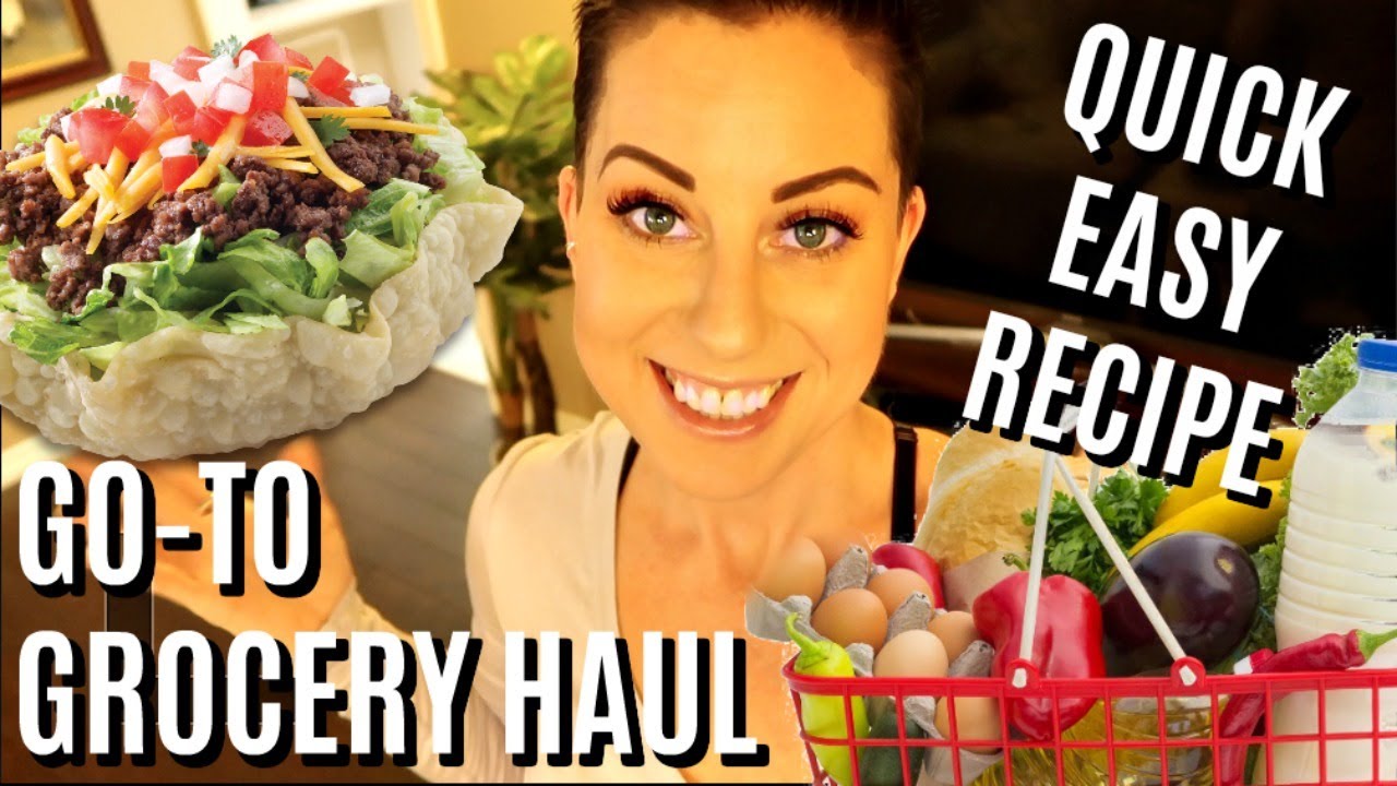 QUICK GO-TO GROCERY HAUL & EASY DINNER RECIPE - YouTube