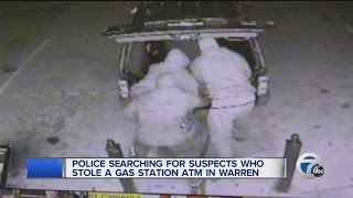Suspects steal empty ATM from Warren gas station
