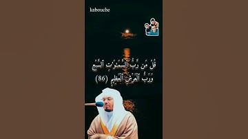 سورة المؤمنون، من الآية(84)إلي الآية(87)، بصوت القارئ الشيخ ياسر الدوسري.