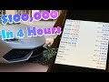 How I Made $100,000 Dollars In 4 Hours Trading | Vlog 8