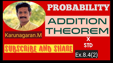 10th Std Maths EX 8.4(2) A and B are two events such that P(A) =0.42, P(B)=0.48,P(A intersection B).