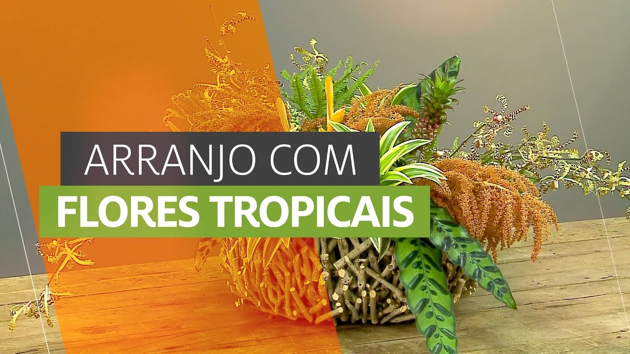 ARRANJO COM FLORES TROPICAIS 
