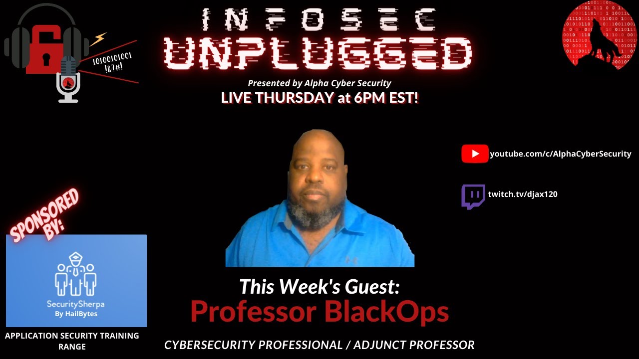 What to Expect from Professor Black Ops' YouTube Channel - InfoSec Unplugged