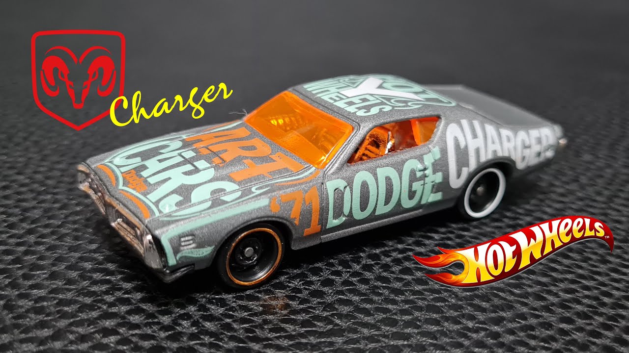Hotwheels ´71 Dodge Charger HW Art Cars (New Casting 2022! - E-Case) Review  - YouTube