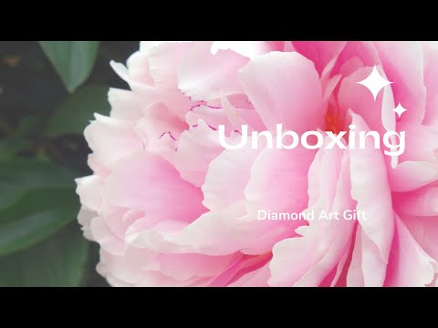 Unboxing de diamond painting - Pivoine de Diamond Art Gift