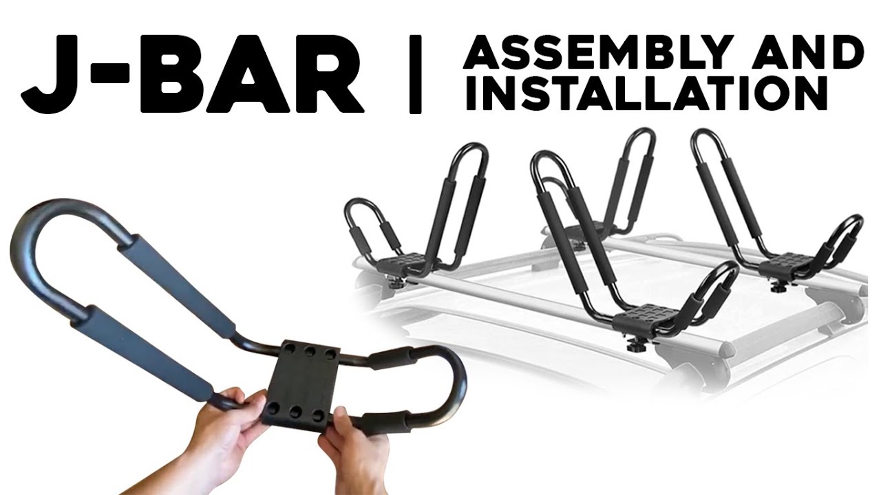 Kayak / Paddle Board Roof Rack J Bars Assembly And Install