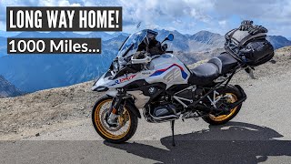 1000 Miles Home on BMW GS Alpe D'Huez Tour | Final Part | 4k