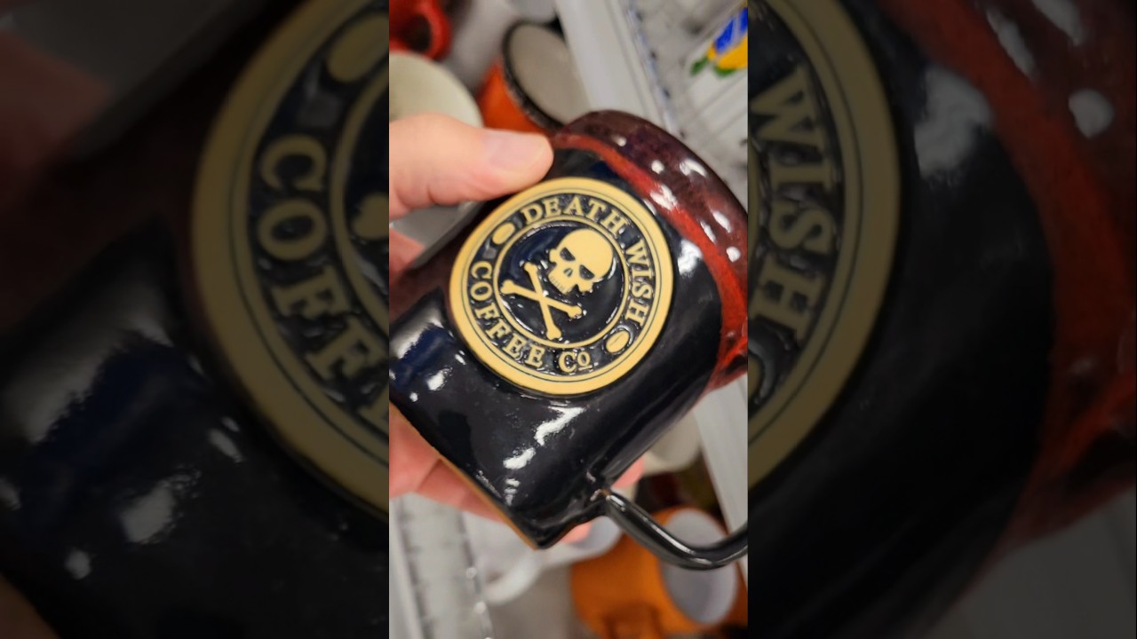 Snagged an awesome Death Wish Coffee Co mug today, $3❤️☠️❤️☠️❤️☠️