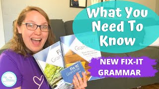 10 Things You Need To Know About The New Fix It Grammar || IEW Homeschool Grammar