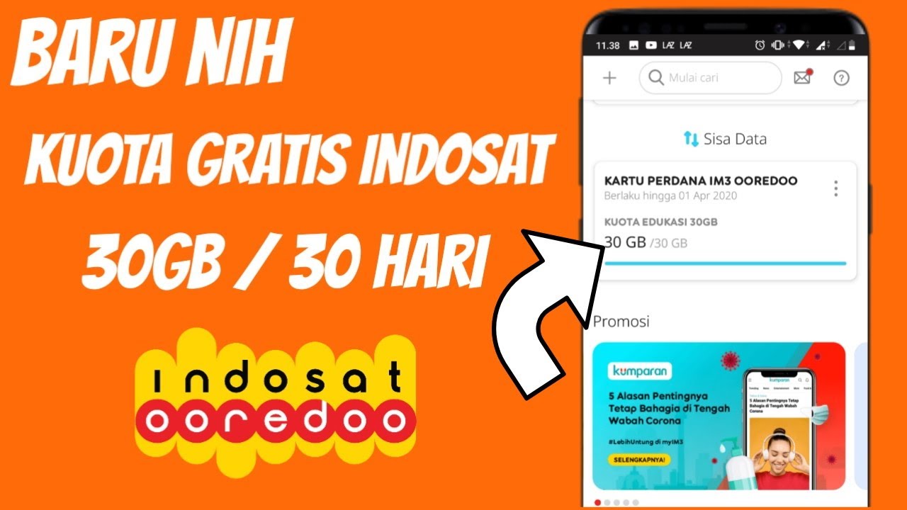 Cara Mendapatkan Kuota Gratis Indosat 30gb 30hari Tanpa Aplikasi Youtube