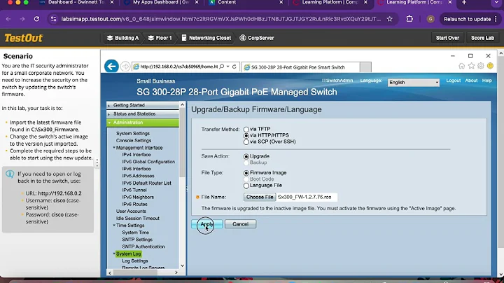 TestOut Update Firmware 13.4.4