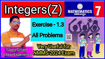 7th Class Maths New Syllabus|| Chapter-1|| Integers || Exercise 1.3|| All Problems||Must Watch Video