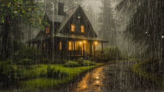 Fall Asleep With The Soothing Sounds Of Rain And Thunder | Rain on Roof for Insomnia Relief, Relax