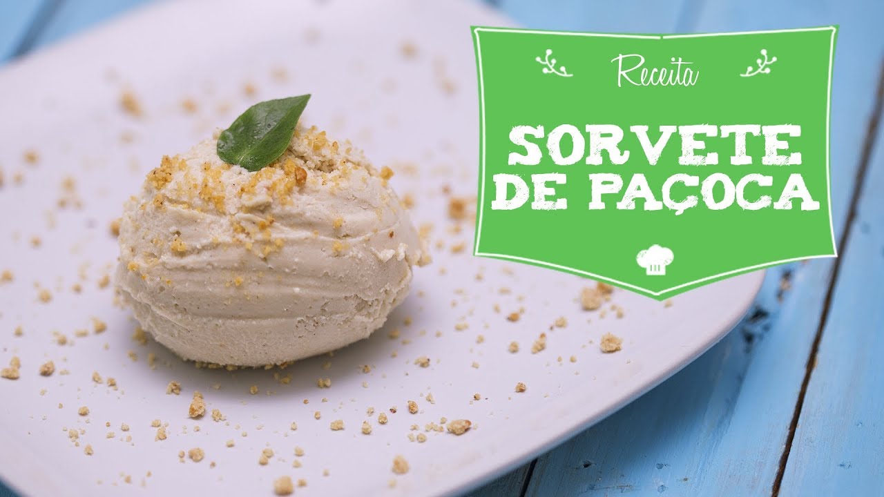 Sorvete de Paçoca| Vegano e Cremoso