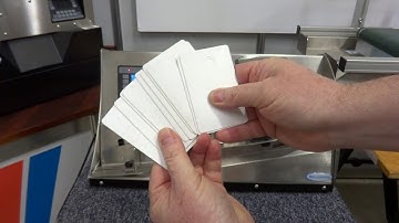 Friction feeder - Vacuumatic Mini TCF - Counting blank credit card products