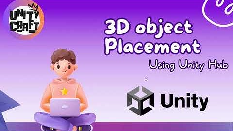 Unity Tutorial: Placing a 3D Object on a Plane - Step-by-step guide.  #VITBHOPAL #ARVR