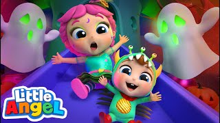 Spooky Slide Song (Halloween) | Little Angel Kids Songs \& Nursery Rhymes