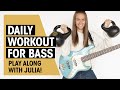 Daily warmup exercises on bass guitar  playalong  julia hofer  thomann