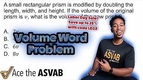 ASVAB Arithmetic Reasoning - How to SCALE with VOLUME Challenge Question (Labor Day Sale Code LD23)