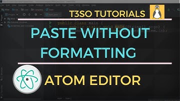 How to Paste without Formatting in Atom Editor