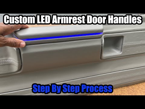 How To Make Custom LED Armrest Door Handles For A Car - 1971-1976 Chevy Impala Caprice DONK