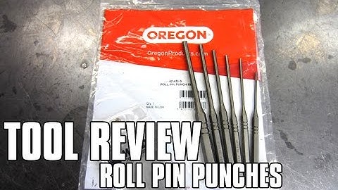 TOOL REVIEW - Roll Pin Punch Set By WILDE (Oregon #42-450-0)
