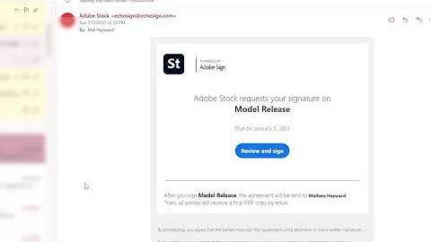 How to send and upload an Adobe Sign model or property release for Adobe Stock contributors