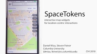 SpaceTokens (CHI'18, 30sec teaser)