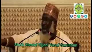 Dakuwa maludi tana da asali da ayoyi sunbayyanta karara! Sheikh ahmad tijjani yusuf Guruntum.