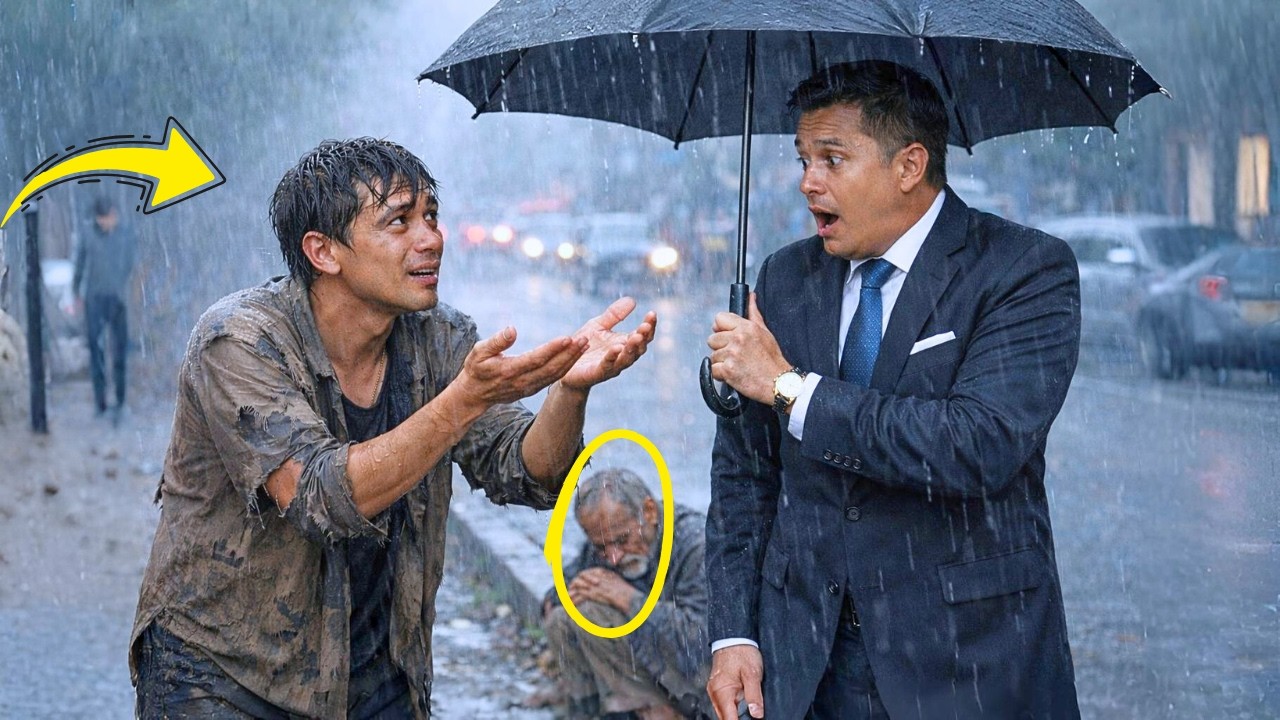 Pak Pinjam Payung? Miliarder Kaget, Ternyata Pemuda Miskin Itu Selamatkan Ayahnya Yg Hilang 30 Tahun