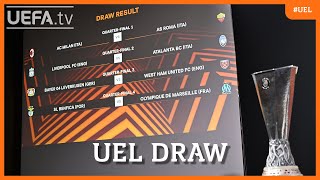 UEFA Europa League Quarter-final & Semi-final draw